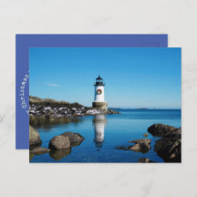 Vuurtoren met kerst en kerst