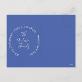 Vuurtoren met kerst en kerst feestdagenkaart (Achterkant)