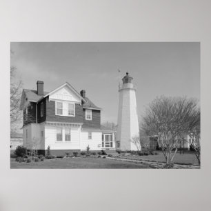 Vuurtoren met ouderdomscomfort poster