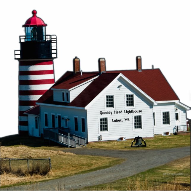 Vuurtoren met Quoddy Head Staand Fotobeeldje (Voorkant)