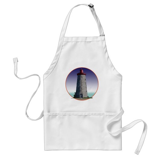 vuurtoren met windmolens standaard schort (Voorkant)