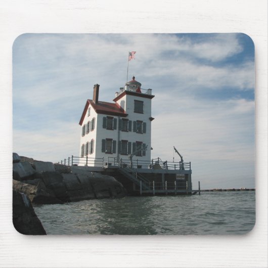 vuurtoren mousepad muismat (Voorkant)