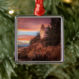 vuurtoren Nationaal park Acadia Maine Metalen Ornament