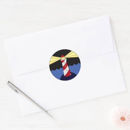 vuurtoren nauticle sticker (Envelop)