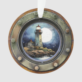 Vuurtoren Nautische Porthole Ornament