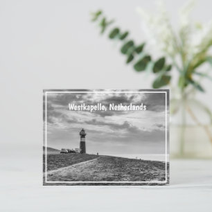 Vuurtoren Noorderhooft, Westkapelle, Nederland Feestdagenkaart