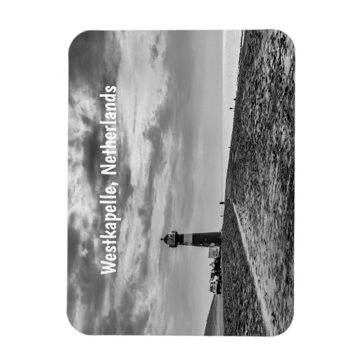 Vuurtoren Noorderhooft, Westkapelle, Nederland Magneet (Verticaal)