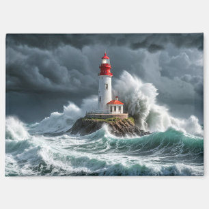 Vuurtoren Ocean Storm Majestic Krachtige Golf Magneet