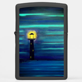 Vuurtoren onder de maan