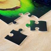 Vuurtoren onder een sterrenhemel legpuzzel (Zijkant)