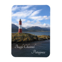 Vuurtoren op afstand, Kanaal van Beagle, Patagonia
