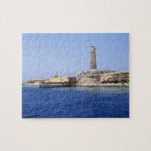 vuurtoren op de Broereilanden, rood Zee, Egypte Legpuzzel