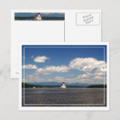 vuurtoren op de Hudson Briefkaart (Voorkant / Achterkant)