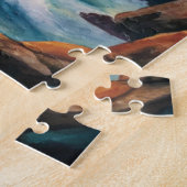 Vuurtoren op een klif legpuzzel (Zijkant)