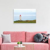 vuurtoren op het schiereiland Vatnsnes - IJsland Canvas Afdruk (Insitu (Woonkamer))