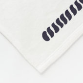 Vuurtoren op het zee in ronde touw lijst fleece deken (Hoek)