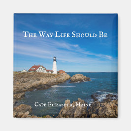 vuurtoren op Kaapse Elizabeth, Maine Magnet Magneet