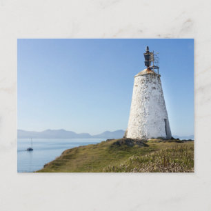vuurtoren op Llanddwyn Island, Anglesey, Wales Briefkaart