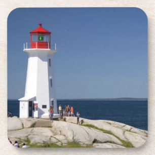 vuurtoren op Peggy's Cove, Nova Scotia, Canada. Onderzetter