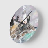 Vuurtoren op rotsvaste klok (Hoek)