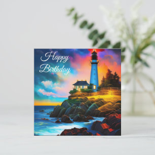 vuurtoren op zonsondergang