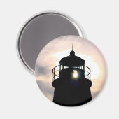 vuurtoren op zonsondergang magneet (Voorkant / Achterkant)