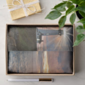 vuurtoren op zonsondergang tissuepapier (Geschenk)