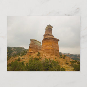 Vuurtoren, Palo Duro Canyon, Texas Briefkaart
