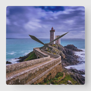 vuurtoren   Petit Minou Lighthouse Frankrijk Vierkante Klok