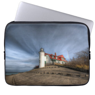 vuurtoren Point Betsie Lake Michigan Laptop Sleeve
