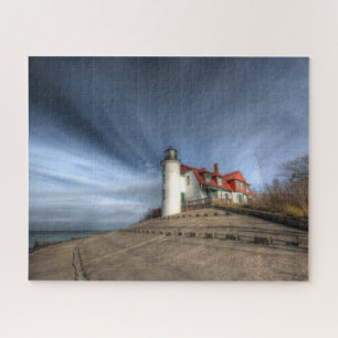vuurtoren Point Betsie Lake Michigan Legpuzzel