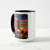 'Vuurtoren Pop' schilderen op een Mok (Voorkant links)