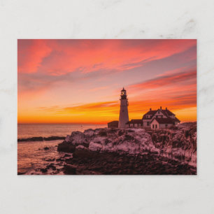 vuurtoren   Portland Head Kaap Elizabeth Maine Briefkaart