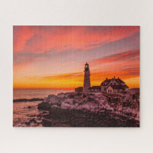 vuurtoren   Portland Head Kaap Elizabeth Maine Legpuzzel
