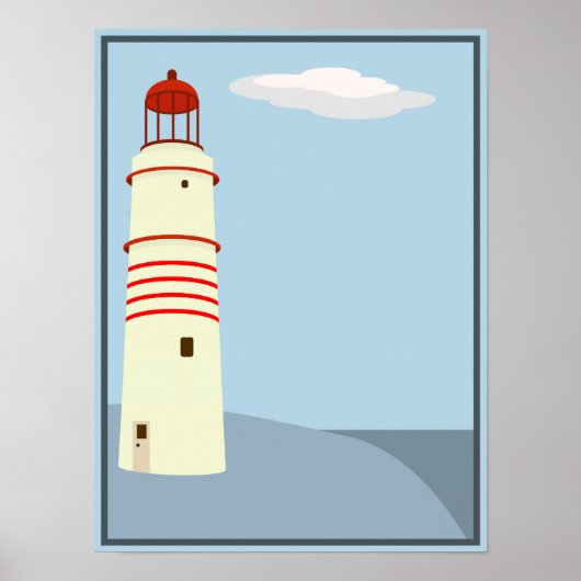 vuurtoren poster (Voorkant)