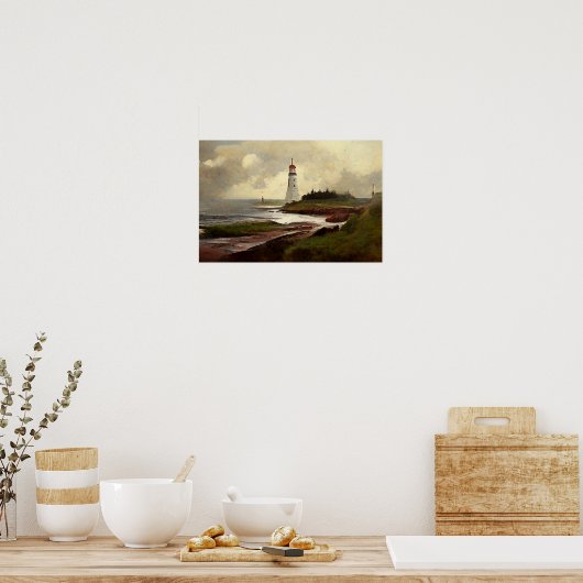 vuurtoren poster (Keuken)