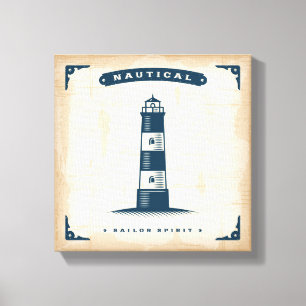 vuurtoren Poster 1 Canvas Afdruk