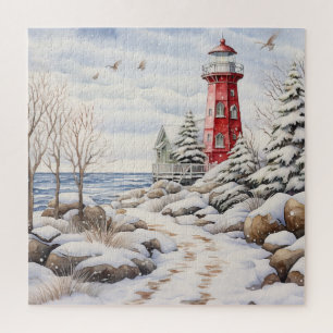 vuurtoren Puzzle Legpuzzel