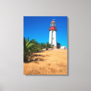 Vuurtoren, Robbeneiland, Kaapstad Canvas Afdruk