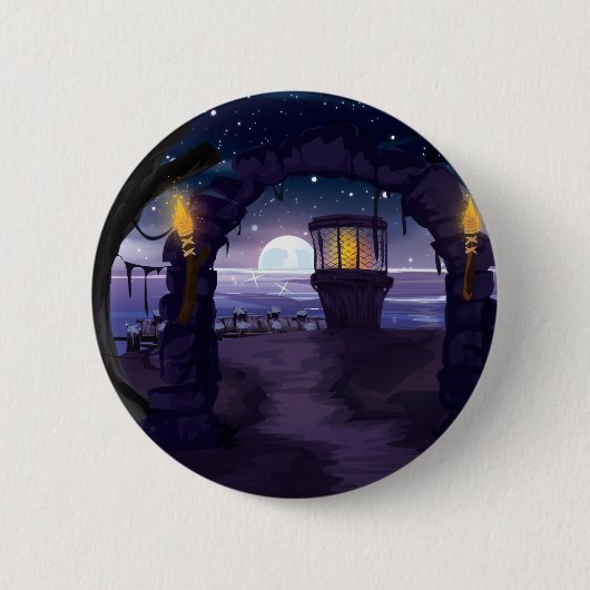 Vuurtoren Ronde Button 5,7 Cm (Voorkant)
