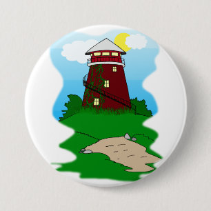 vuurtoren ronde button 7,6 cm
