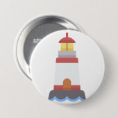 vuurtoren ronde button 7,6 cm (Voorkant /achterkant)