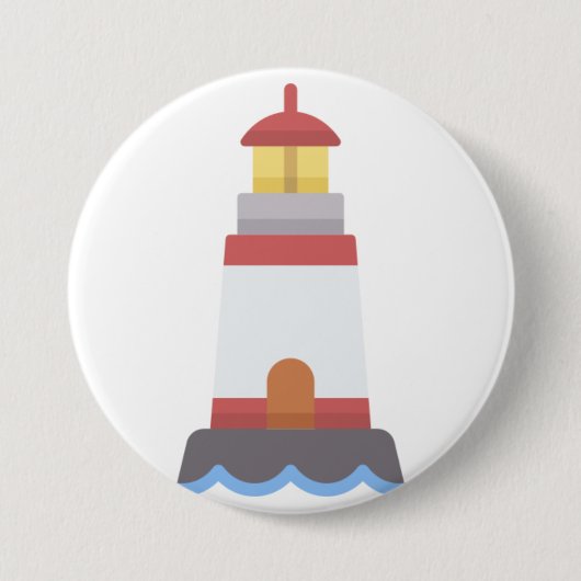 vuurtoren ronde button 7,6 cm (Voorkant)