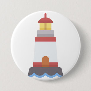 vuurtoren ronde button 7,6 cm