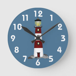 vuurtoren ronde klok