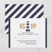 vuurtoren RSVP kaartje (Voorkant / Achterkant)