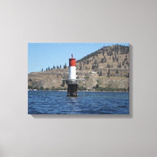 Vuurtoren Scene Canvas Afdruk (Voorkant)