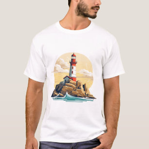 Vuurtoren Seacoast Beauty Natuur Ocean Discovery T-shirt