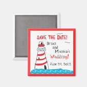 Vuurtoren sparen de Datum Magnet Magneet (Voorkant / Achterkant)