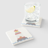 vuurtoren stenen onderzetter (Zijkant)